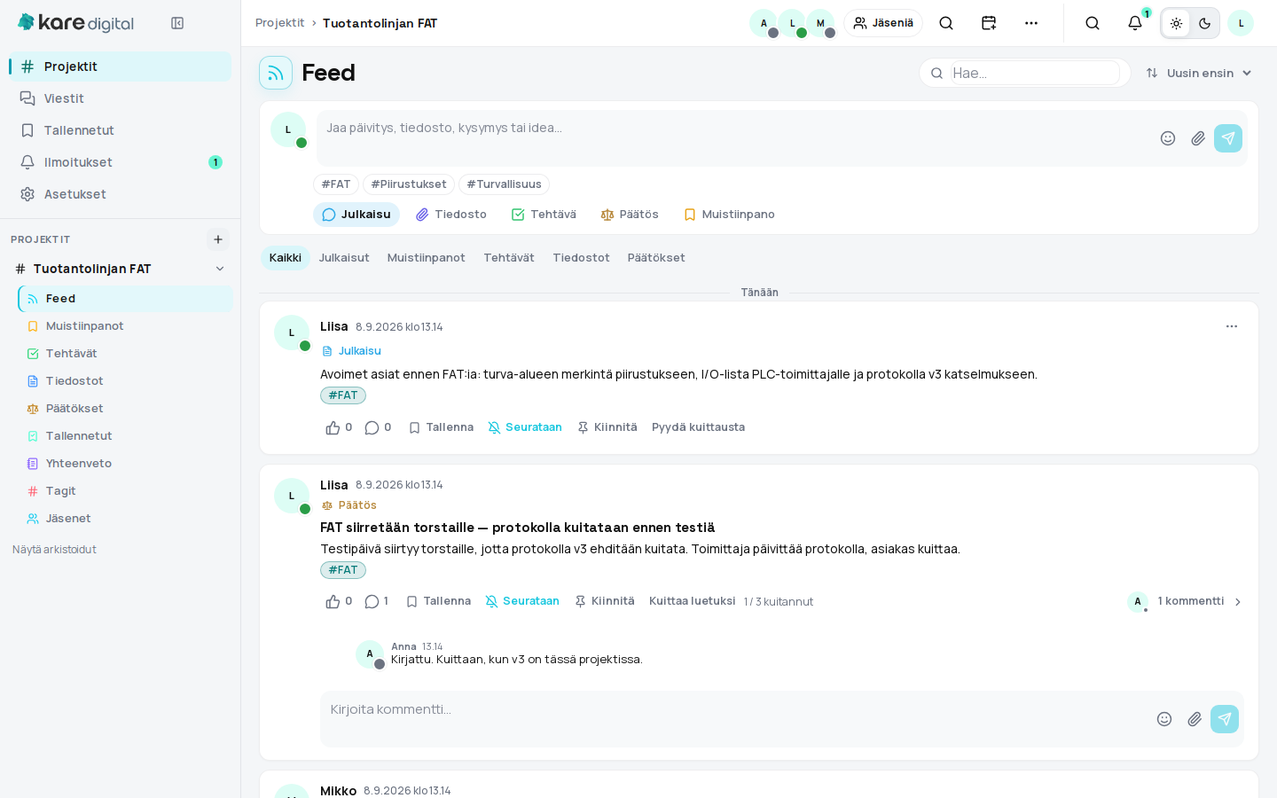 Kare Link — Feed