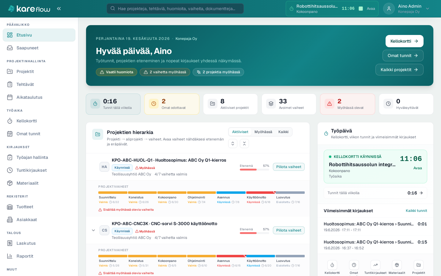 Kare Work — työpöytä