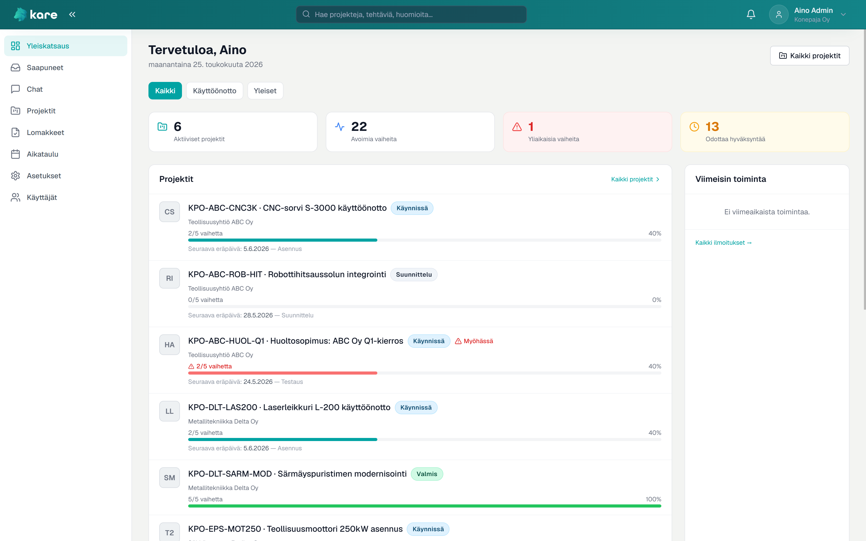 Kare Flow — project view